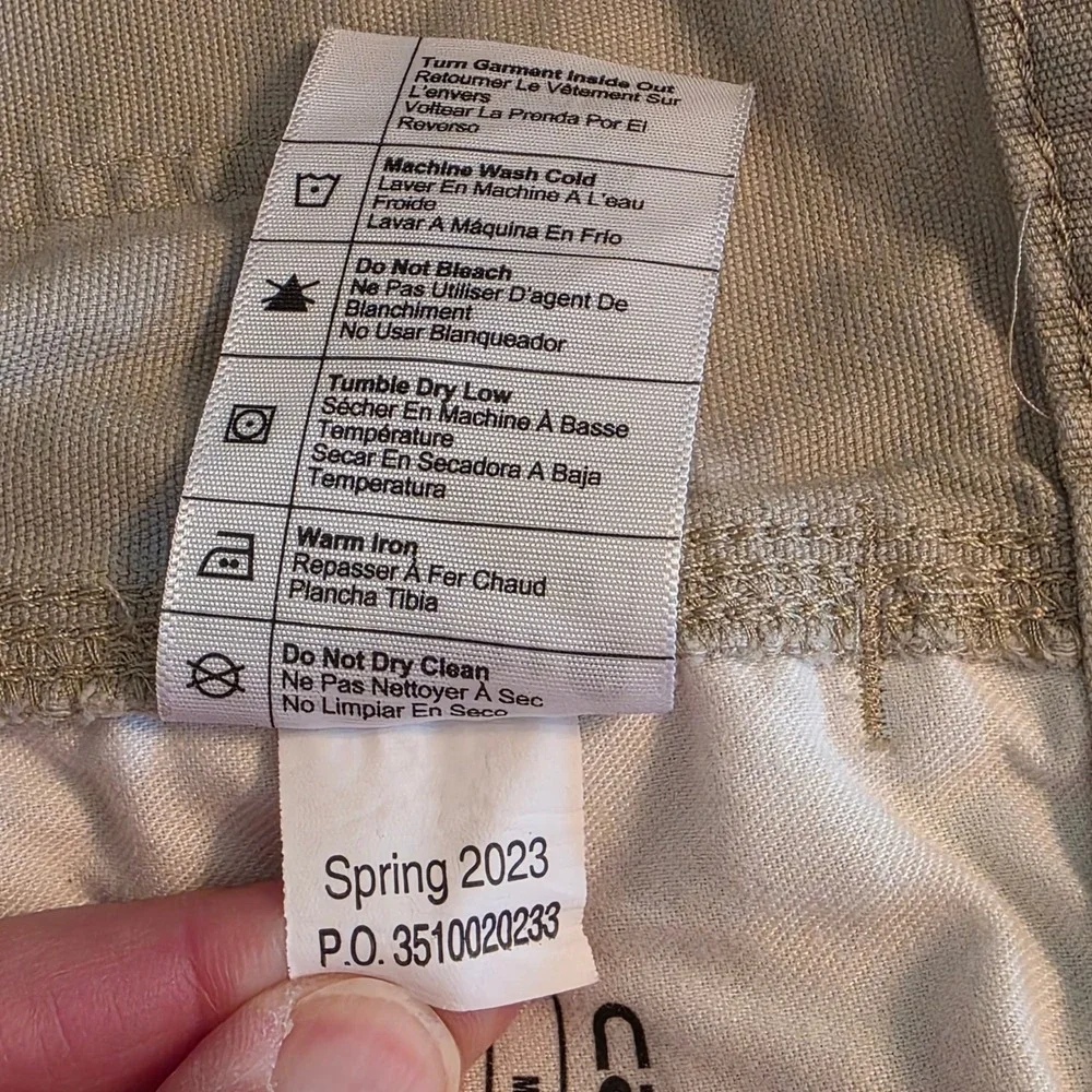Carhartt Canvas Work Shorts Mens 46 Rugged Flex Relaxed Fit Khaki Tan Streetwear